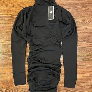 Scrunch Black Maxi Dress